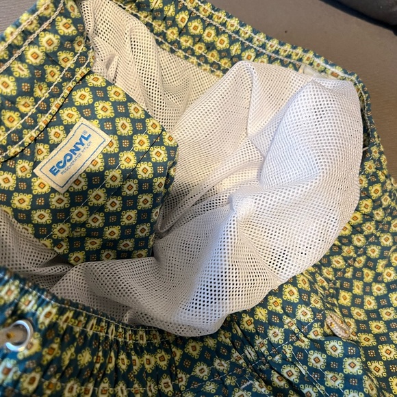 NWT J Crew 6” stretch swim trunk in print size S men green - Picture 8 of 9